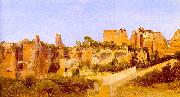 Charles Blechen The Ruins of the Septizonium on the Palatine in Rome Sweden oil painting artist